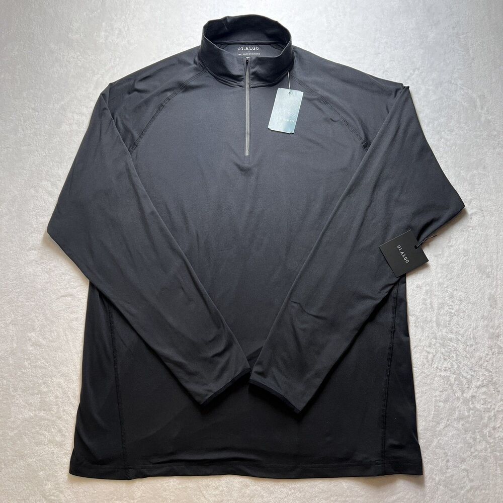 NWT 01. ALGO Men’s Long Sleeve 1/4 Zip AG Vancouver Performance Shirt Size XXL